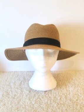 Simons Trimmed Straw Panama Hat